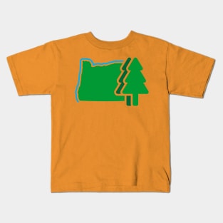 Oregon Trees Kids T-Shirt